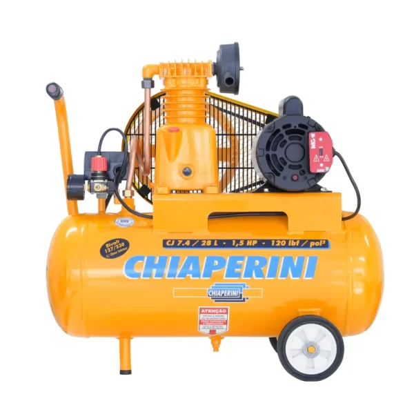 Compressor de ar 28 litros 1,5HP – Chiaperini CJ 7.4 28L