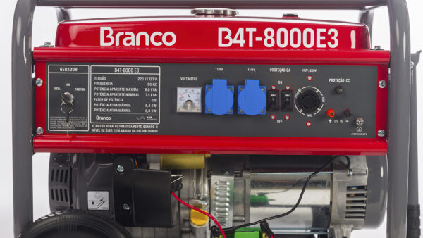 Gerador Branco B4T-8000 E – TRIFÁSICO 220V