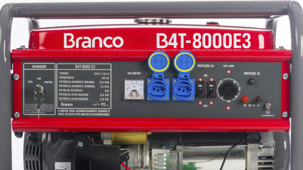 Gerador Branco B4T-8000 E – TRIFÁSICO 220V